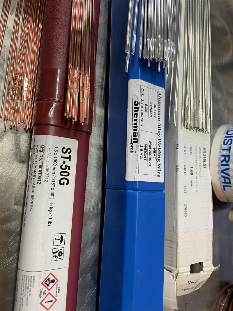 Pack varillas TIG + tungstenos Aluminio, Inoxidable y Acero (kit completo)