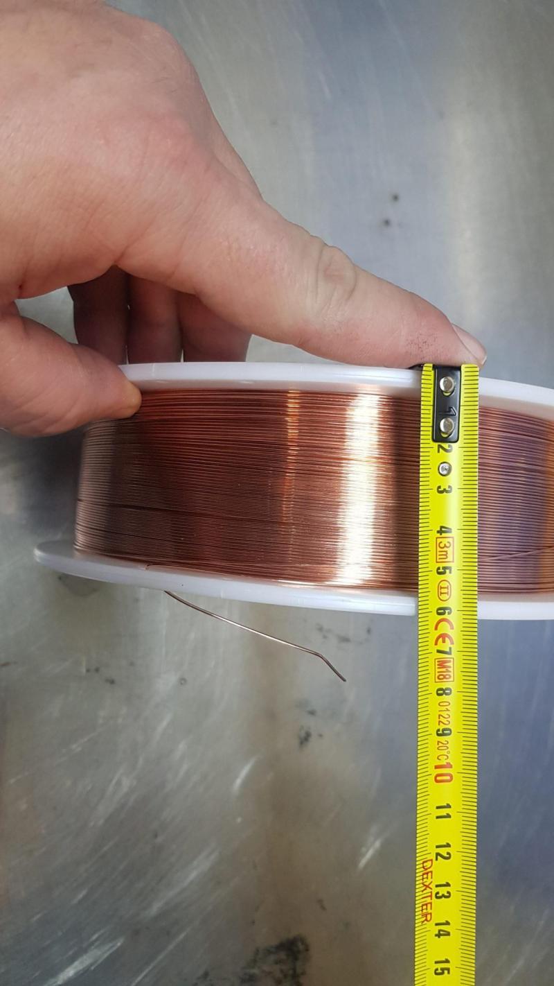 -Bobina de hilo ER70S-6 1,0 mm (5 kg) para soldadura MIG MAG