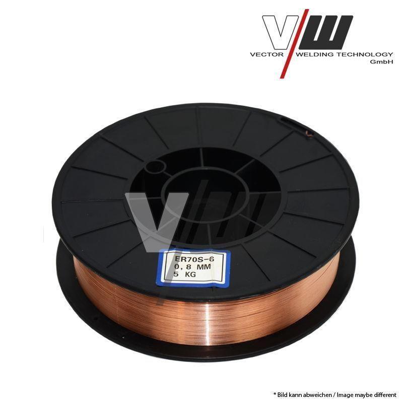 -Bobina de hilo ER70S-6 1,0 mm (5 kg) para soldadura MIG MAG