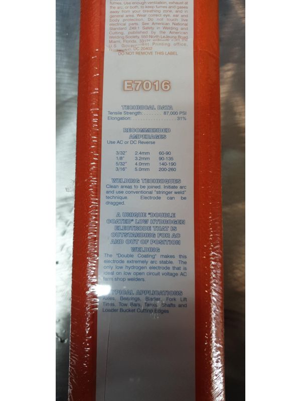 ELECTRODO BASICO 7016- 2,5 mm SELECTARC- PAQUETE DE 4,7 KG