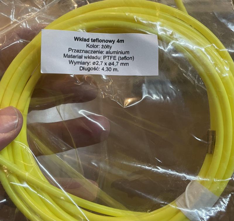 SIRGA TEFLON MIG 3 m para hilo de 1,2 hasta 2,4 mm