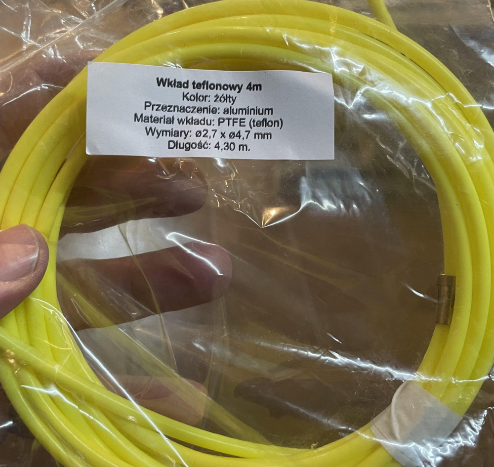 SIRGA TEFLON MIG 3 m para hilo de 1,2 hasta 2,4 mm