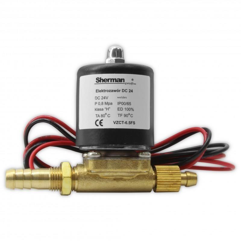 Electroválvula de flujo de gas soldador Sherman 24v dc