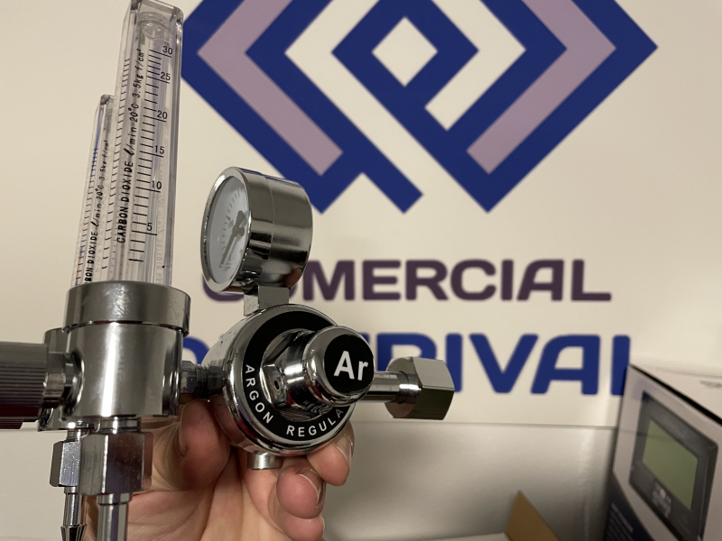 REGULADOR DE PRESIÓN CON FLOTOMETRO Ar/Co2 CON 2 SALIDAS