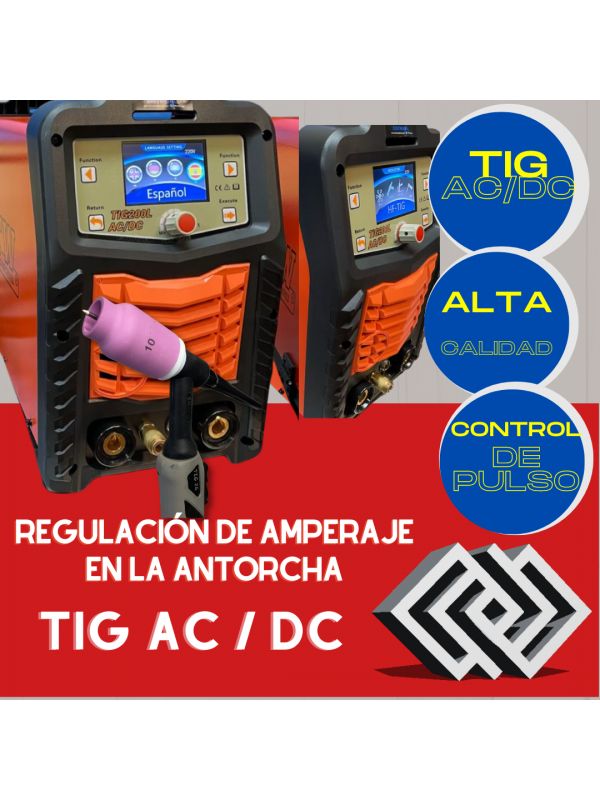 SOLDADOR TIG AC DC PROFESIONAL ETW + REFRIGERADOR Sherman WRC 300B