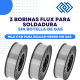 Pack Ahorro 3 Bobinas Hilo Flux Tubular E71T11 5 Kg Soldadura sin gas Calibre a elegir