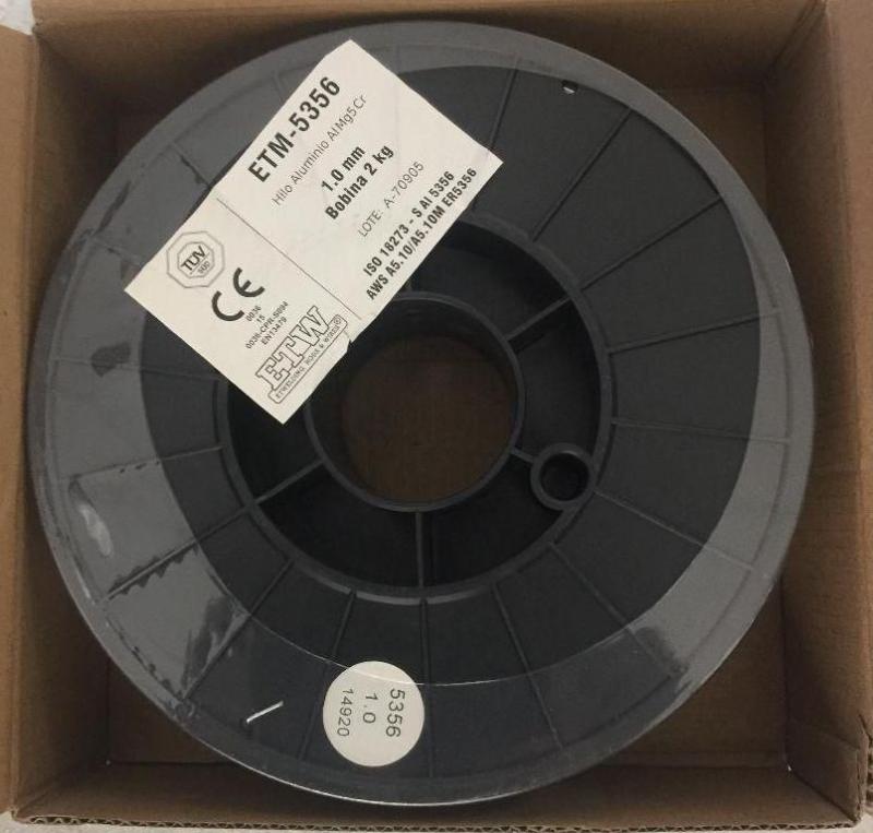 Bobina de hilo de aluminio SAFRA 1,0 mm (2 kg)