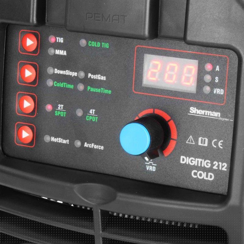 SOLDADOR TIG DC SHERMAN DIGITIG 212