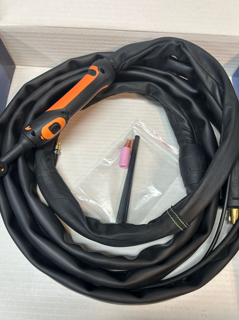 ANTORCHA TIG 4m CUELLO SR 26 CON MICRO CON MANGUERA SUPER FLEXIBLE DE SILICONA