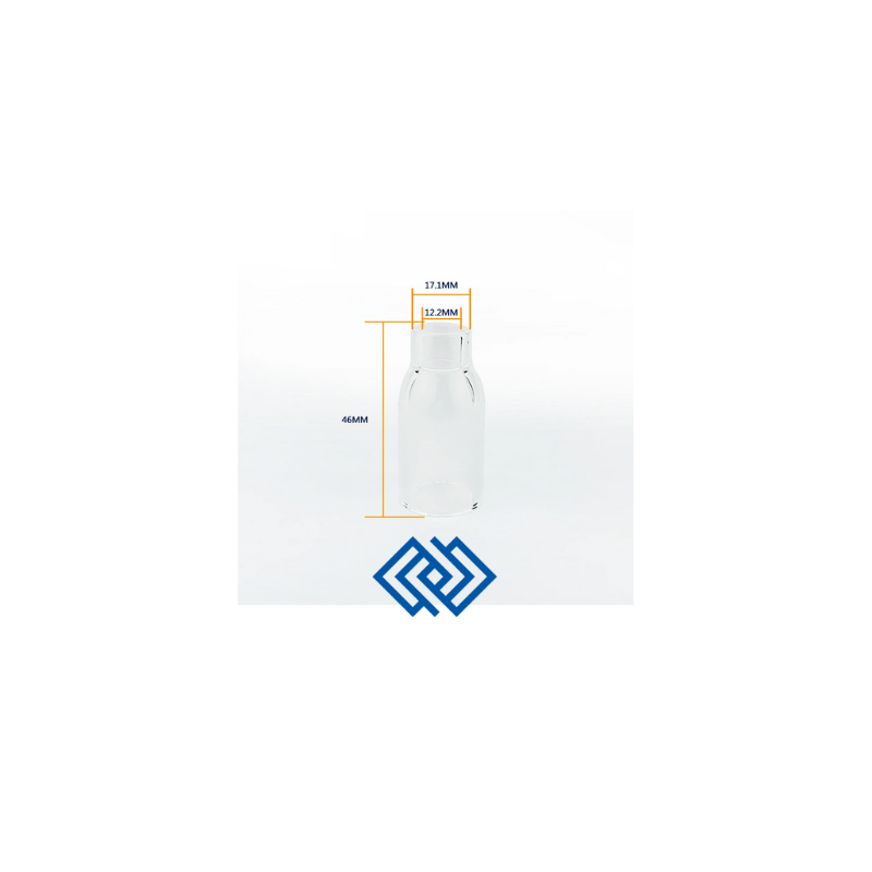 Kit tig lens tobera cristal Larga WP-17/18/26 PYREX (para tungsteno 2,4 mm)