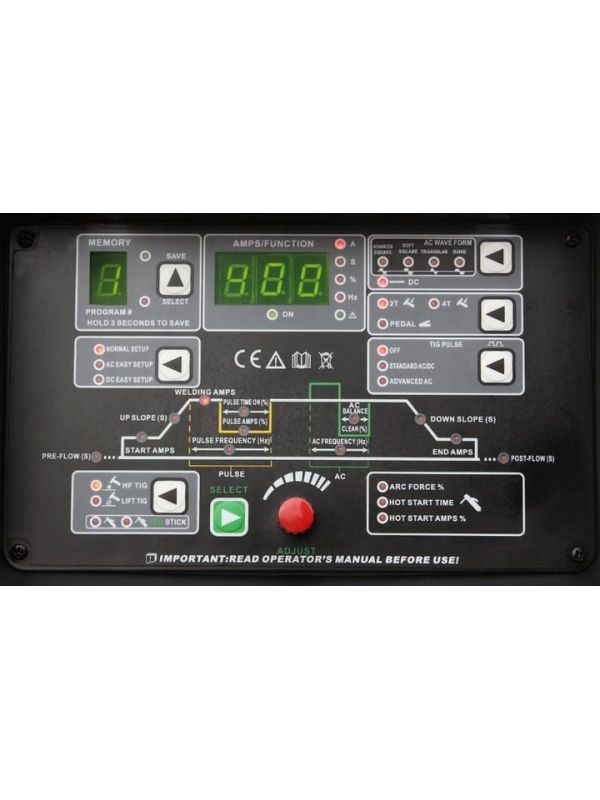 Soldador JET TIG II TOWER AC/DC 400A Welder Fantasy IGBT PFC