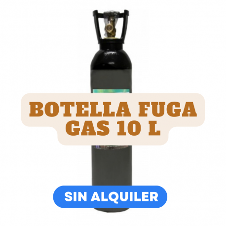 Botella fuga Gas 10 litros (nitrógeno mezcla)