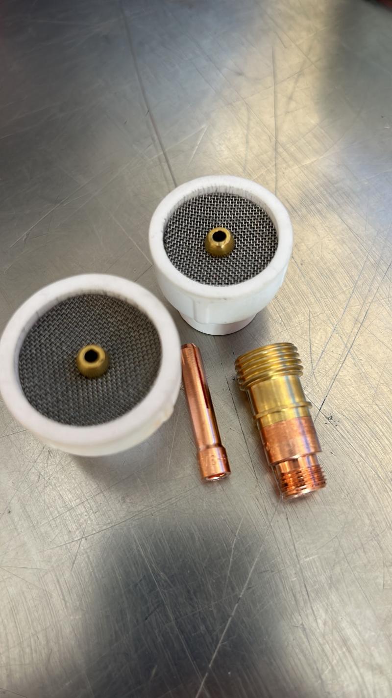 Kit buzas alumina y stubby TIG lens Para cuello 17/20/26