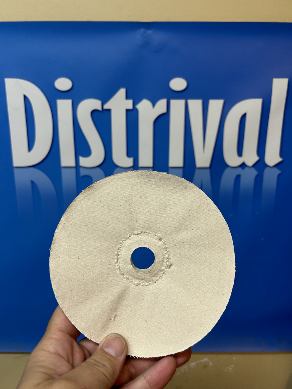DISCO DE PULIR TELA BLANCA SIN GRAPA