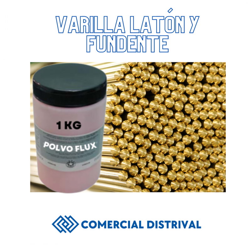 Varilla laton 1,5 mm y fundente