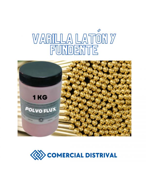 Varilla laton 1,5 mm y fundente