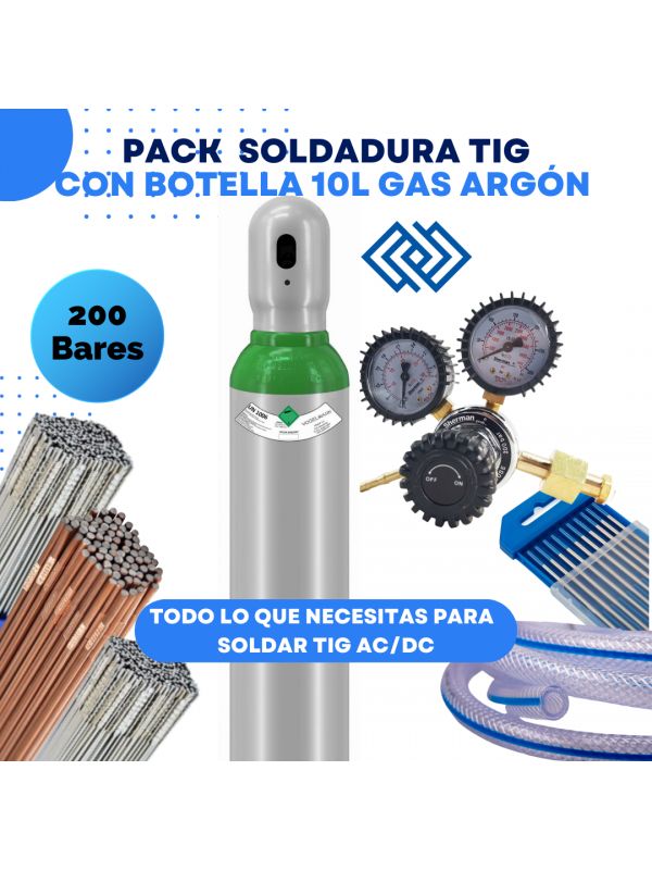 PACK AHORRO SOLDADURA TIG 10L – EQUIPO COMPLETO LISTO PARA USAR