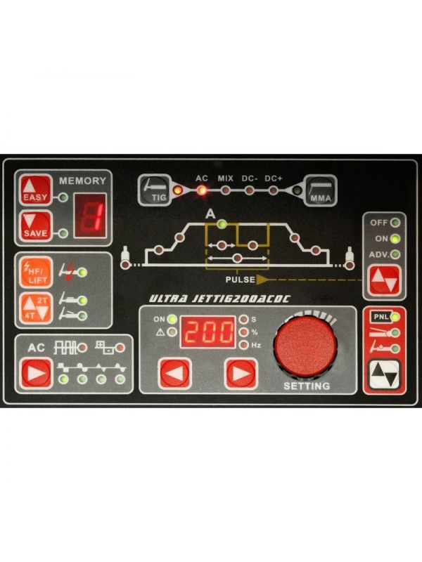 ULTRA JET TIG AC/DC 200 IGBT Welder Fantasy + antorcha Parker