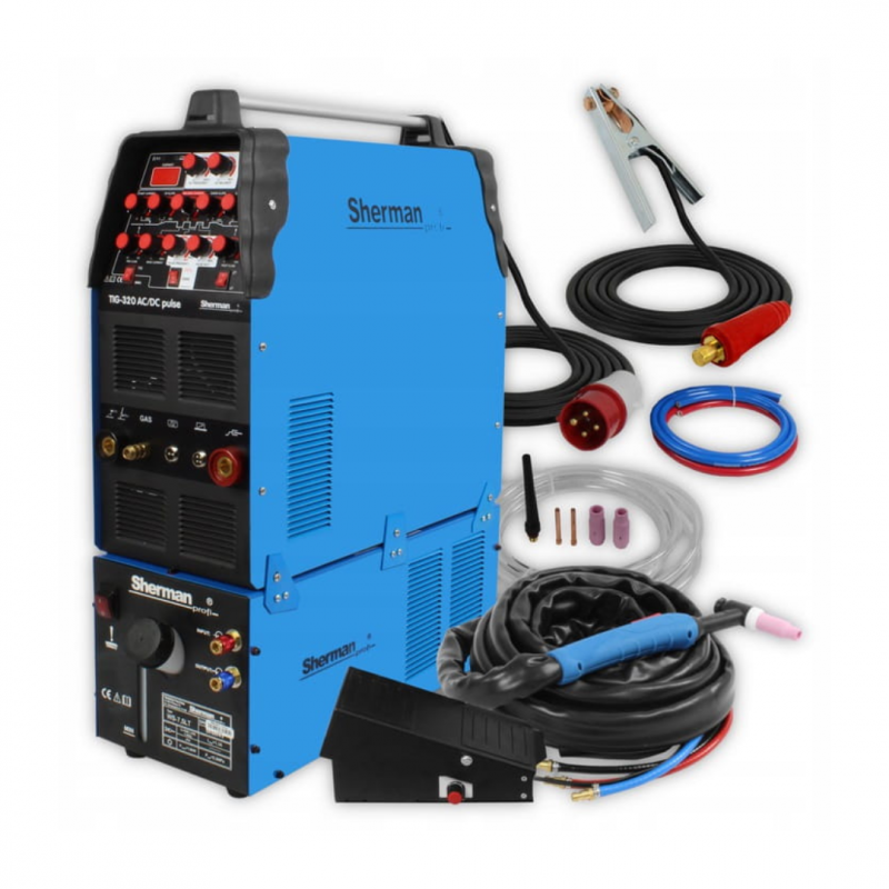 SOLDADOR TIG 320 PULSE AC / DC CON REFRIGERADOR