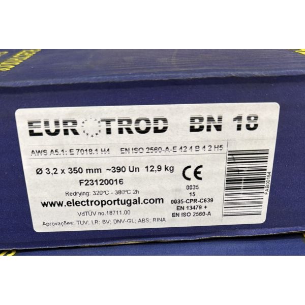 ELECTRODO BASICO EUROTROD E7018 (3,25 X 350) CAJA