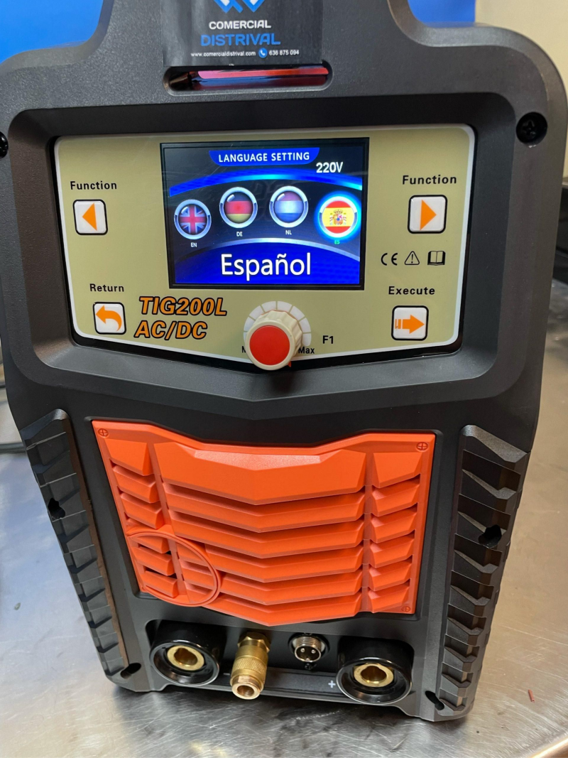 Soldadora TIG AC/DC 200L ETW Profesional | Pulso HF | Aluminio e Inox