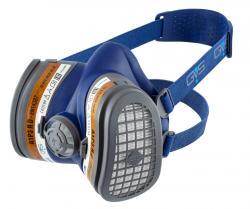 GVS Máscara Elipse SPR503 con filtros A1P3 para gases orgánicos y polvo, M/L