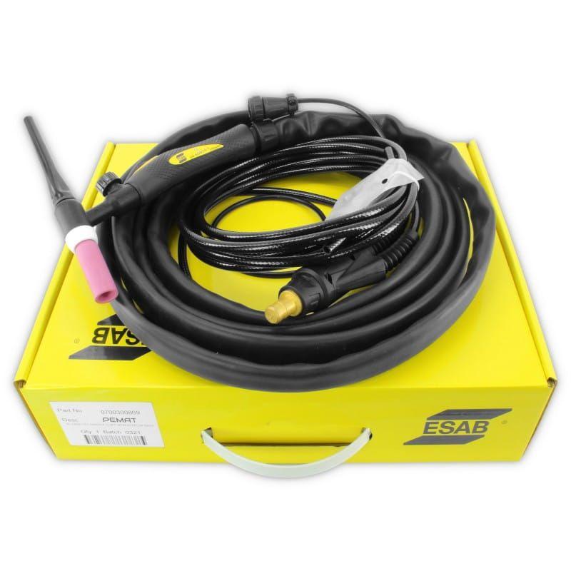 Antorcha TIG ESAB ET 17V 4 Metros c / w 8 pines (REBEL / ROGUE) TIG LIFT DC