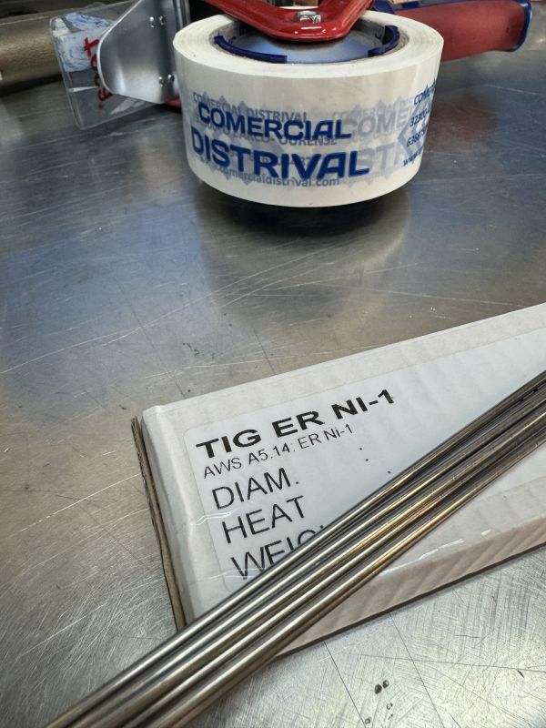 Varilla aportación fundición para TIG