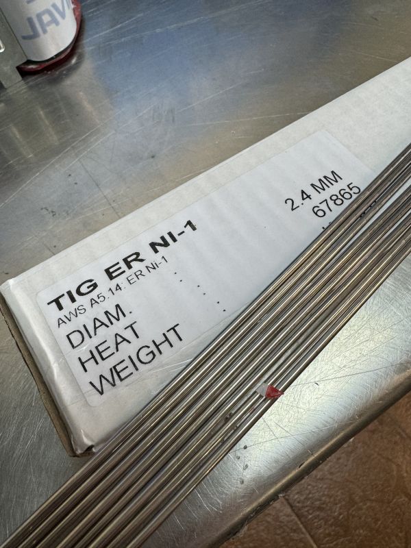 Varilla aportación fundición para TIG