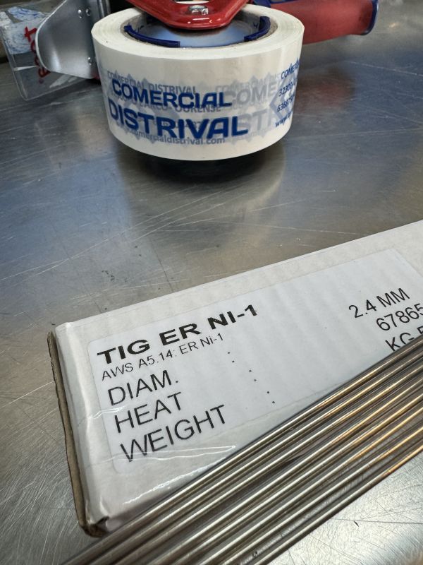 Varilla aportación fundición para TIG