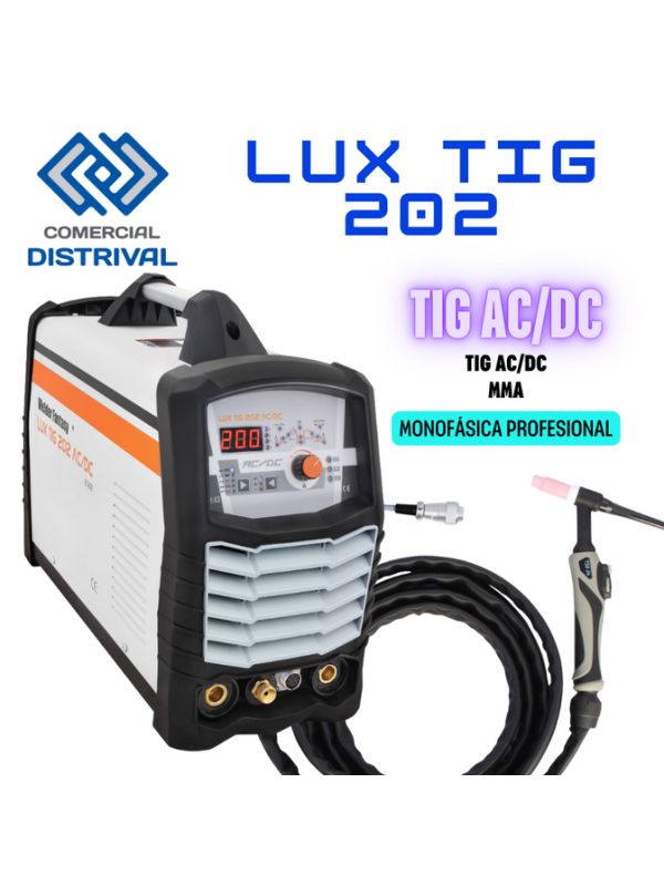 SOLDADOR FANTASY TIG LUX TIG 202 AC / DC