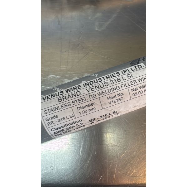 VARILLAS DE APORTACIÓN TIG ACERO INOXIDABLE 1 MM