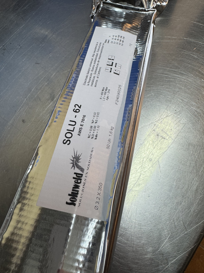 ELECTRODO BASICO 7016 SOLU 62 SOLUWELD 3,2mm