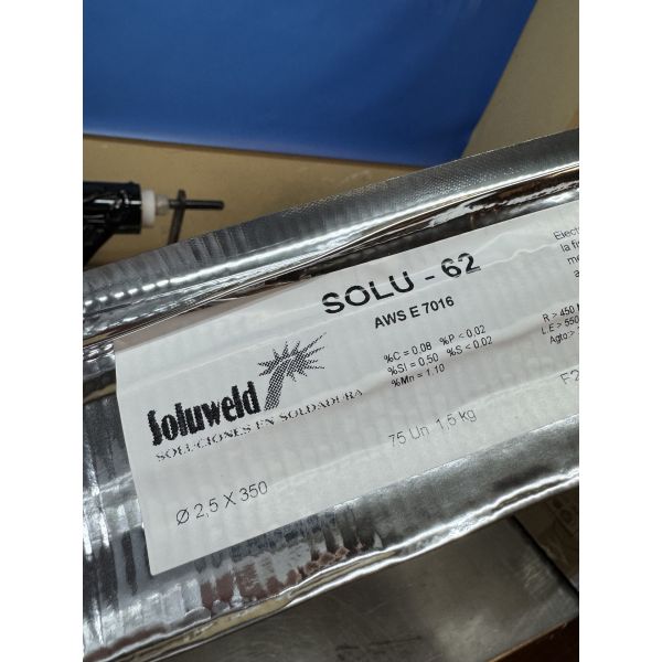 ELECTRODO BASICO 7016 SOLU 62 SOLUWELD 2,5 mm