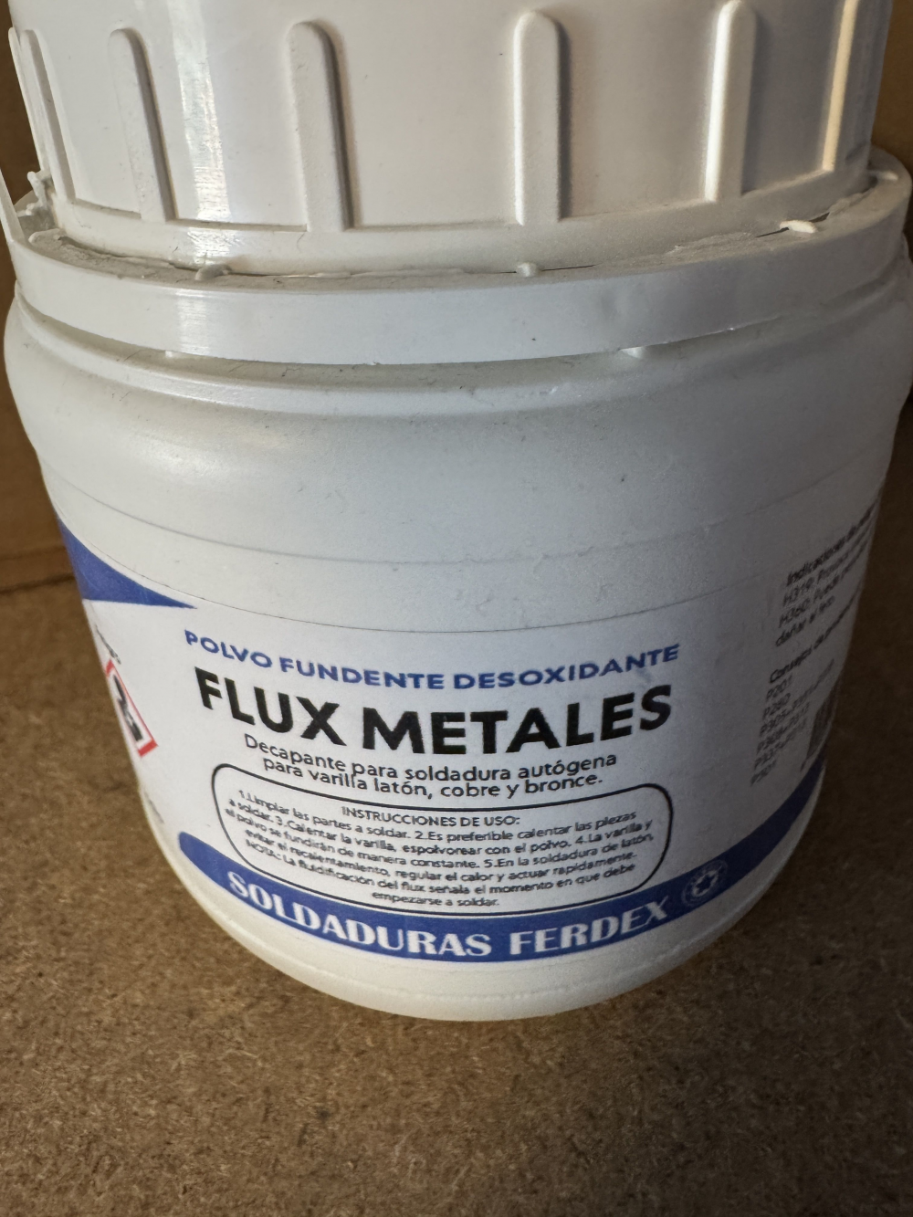 FUNDENTE FLUX PARA SOLDAR LATÓN CON AUTOGENA