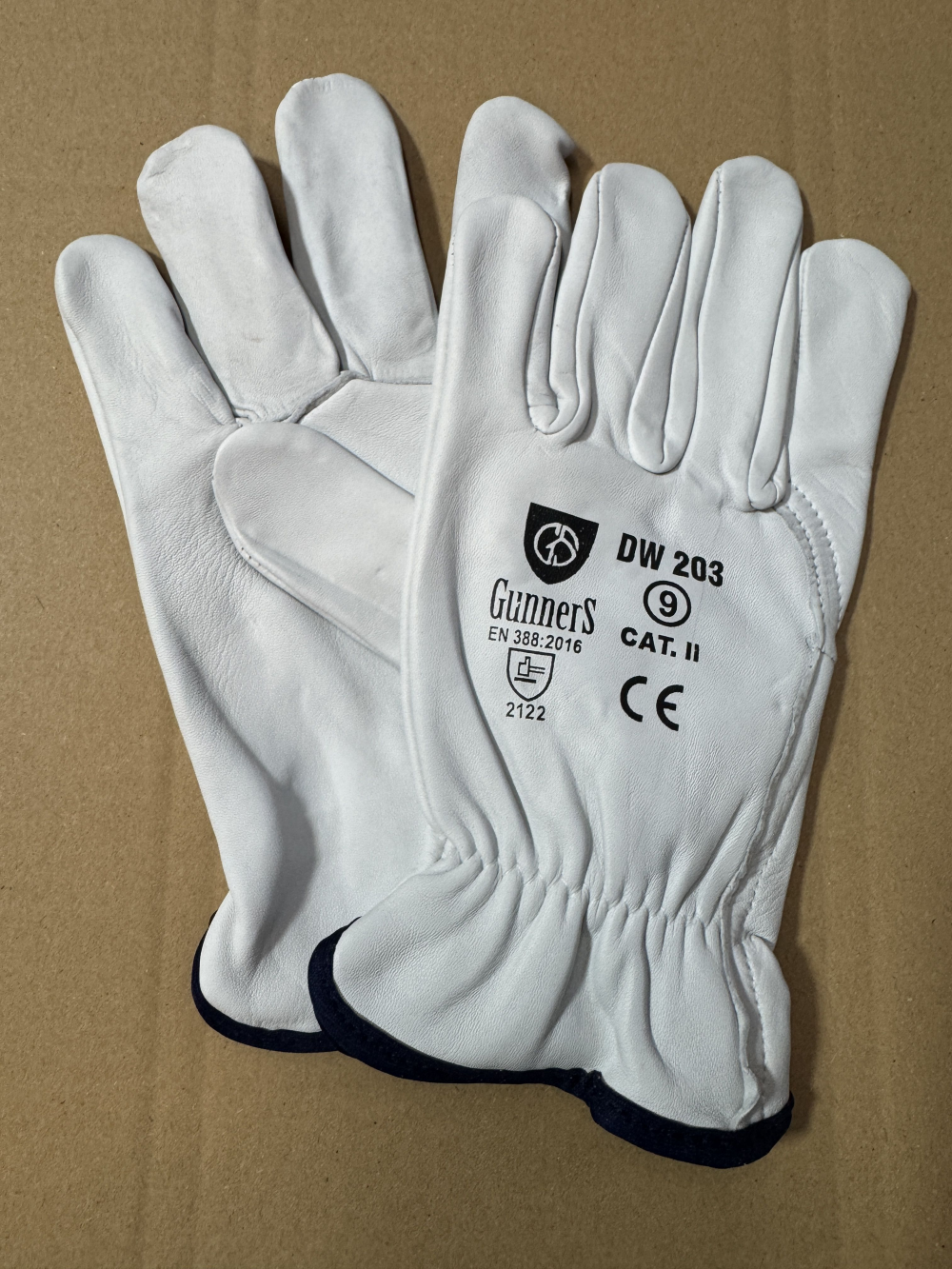 Guantes de piel de cabra flor de Gunners DW-203