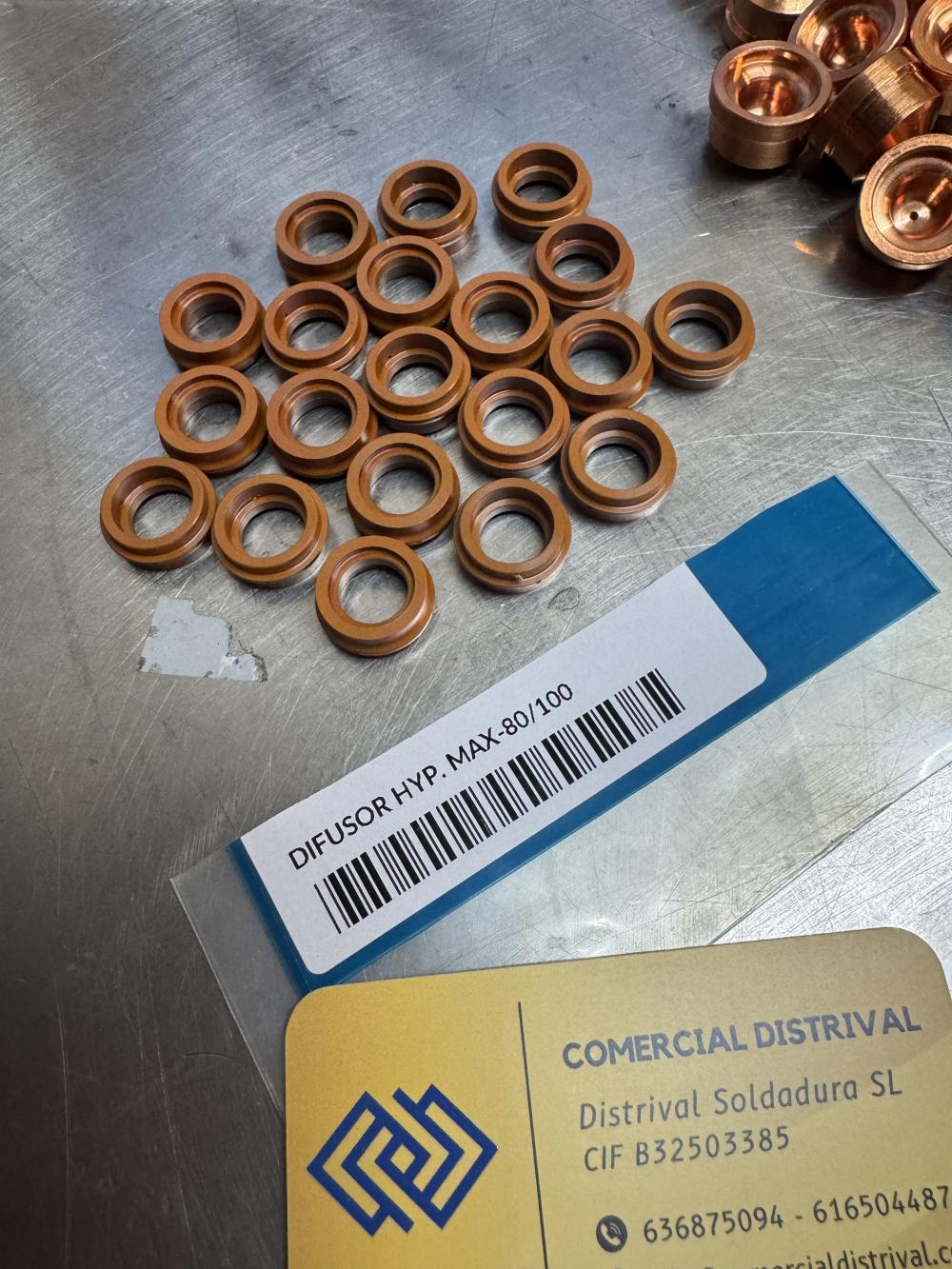 Recambios plasma HYP MAX 80-100 (difusor+buza+electródo)