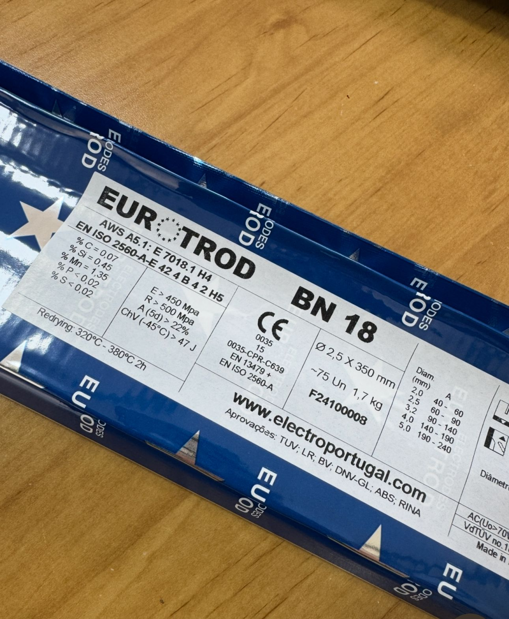 ELECTRODO BASICO 7018 CAJA 4,1 KG- 2,5 MM EUROTROD