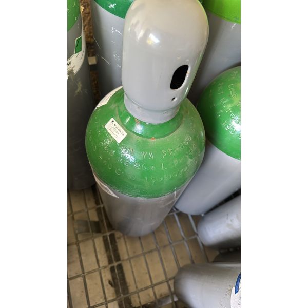 Botella vacia de ARGON PURO 20 litros