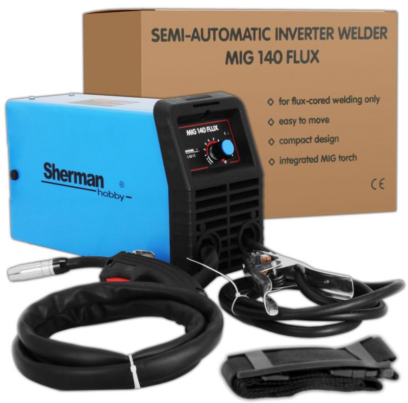 SOLDADOR MIG 140 FLUX SHERMAN