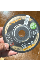 DISCO CORTE INOX XT-70 125 X 1.0 X 22 RHODIUS CAJA 100 UNIDADES