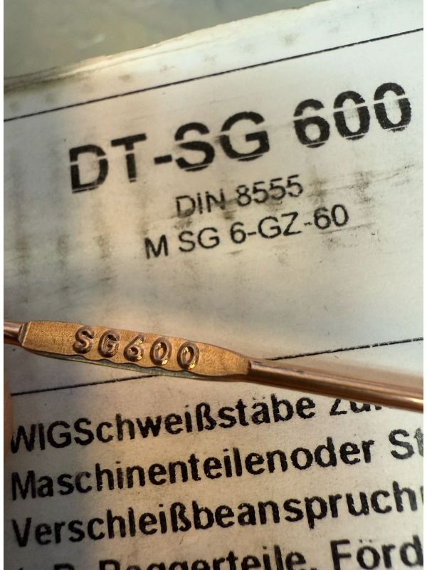 VARILLAS TIG PARA SOLDAR ACEROS TEMPLADOS f521 DUREZA 60HRC