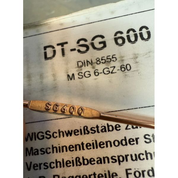 VARILLA TIG PARA SOLDAR ACEROS TEMPLADOS f521 DUREZA 60HRC