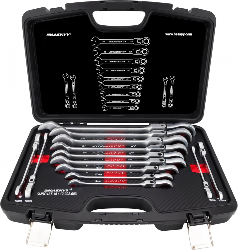 Juego de Llaves Combinadas I 8-32 mm fijas y trinquete