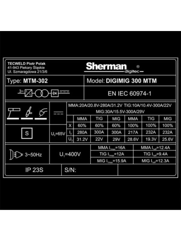 SHERMAN DIGIMIG 300 MTM