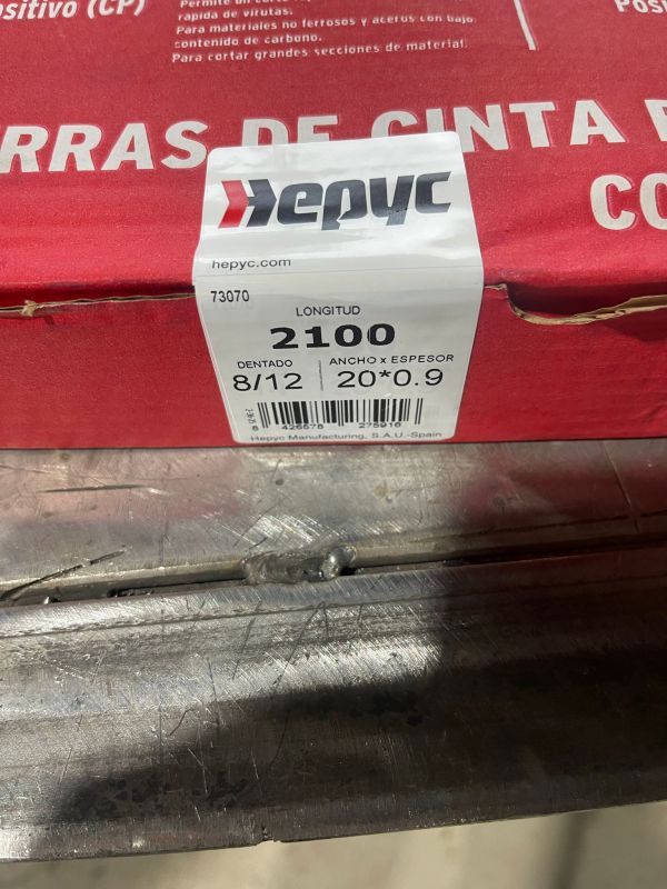 SIERRA DE CINTA 2480X27X0,9 MM BLUE MASTER