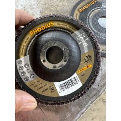 DISCO MULTIHOJAS 115 X 7,0- GRANO 60 LSZ F2 - RHODIUS 10 UNIDADES