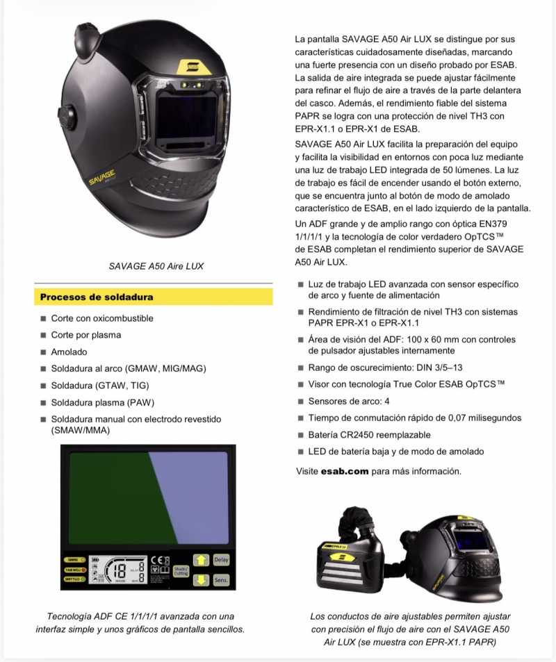 SAVAGE A50 AIR LUX CON SISTEMA DE RESPIRACION