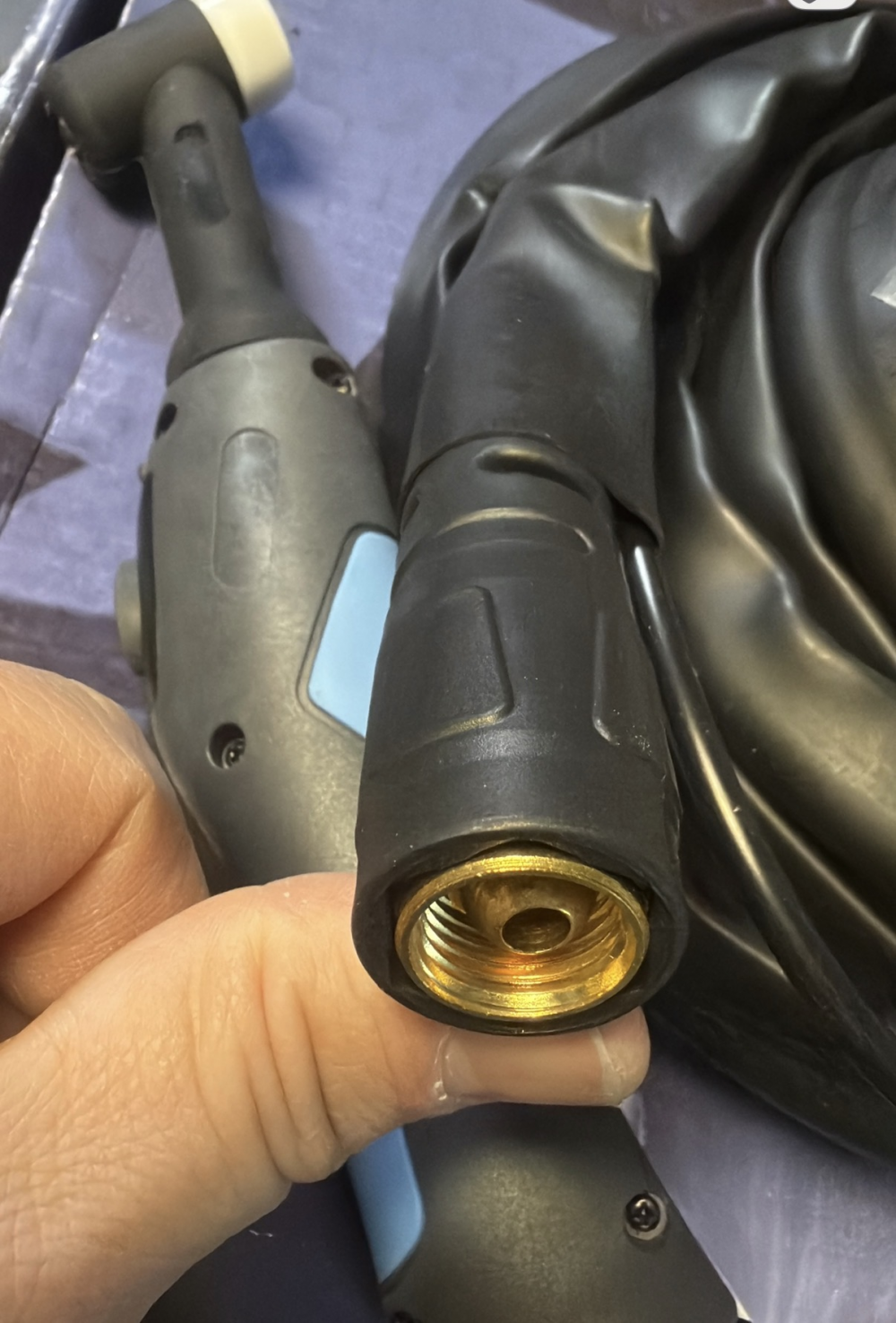 ANTORCHA TIG 4m monocable CUELLO SR 9 conector señal 2 pines