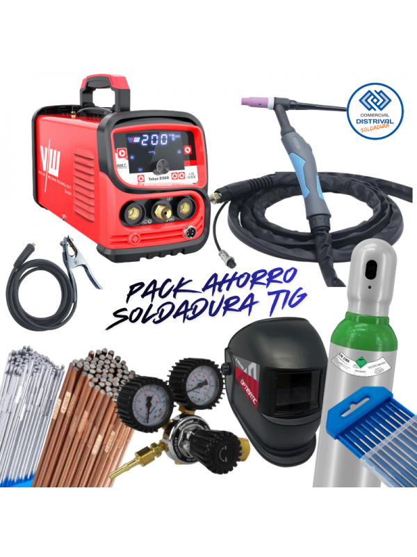 SOLDADOR TIG TOKYO 200 DC PACK AHORRO